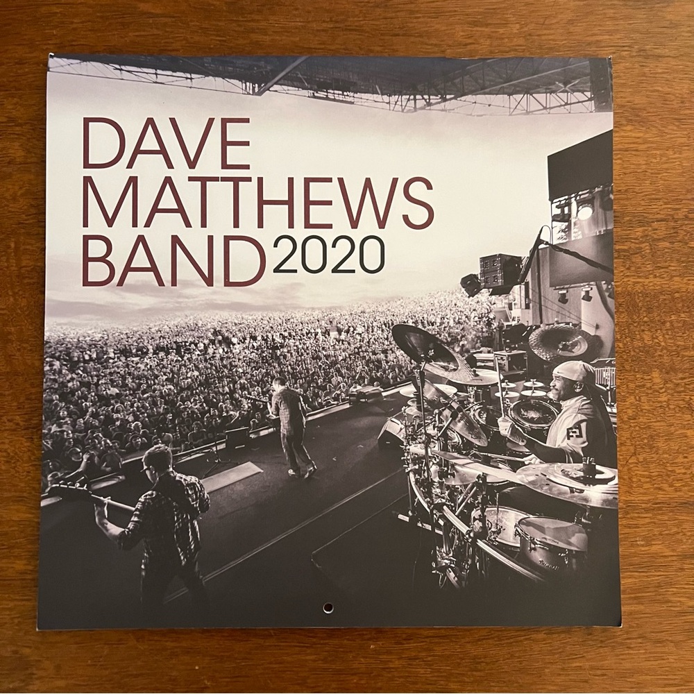 Dave Matthews Band 2020 Wall Calendar, Unused, Like New